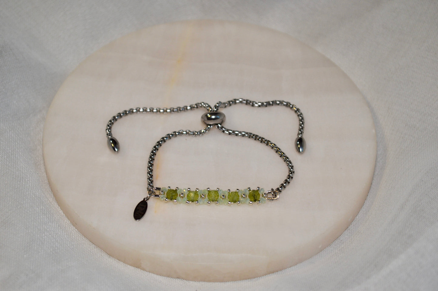 Healix Peridot Bolo Bracelet