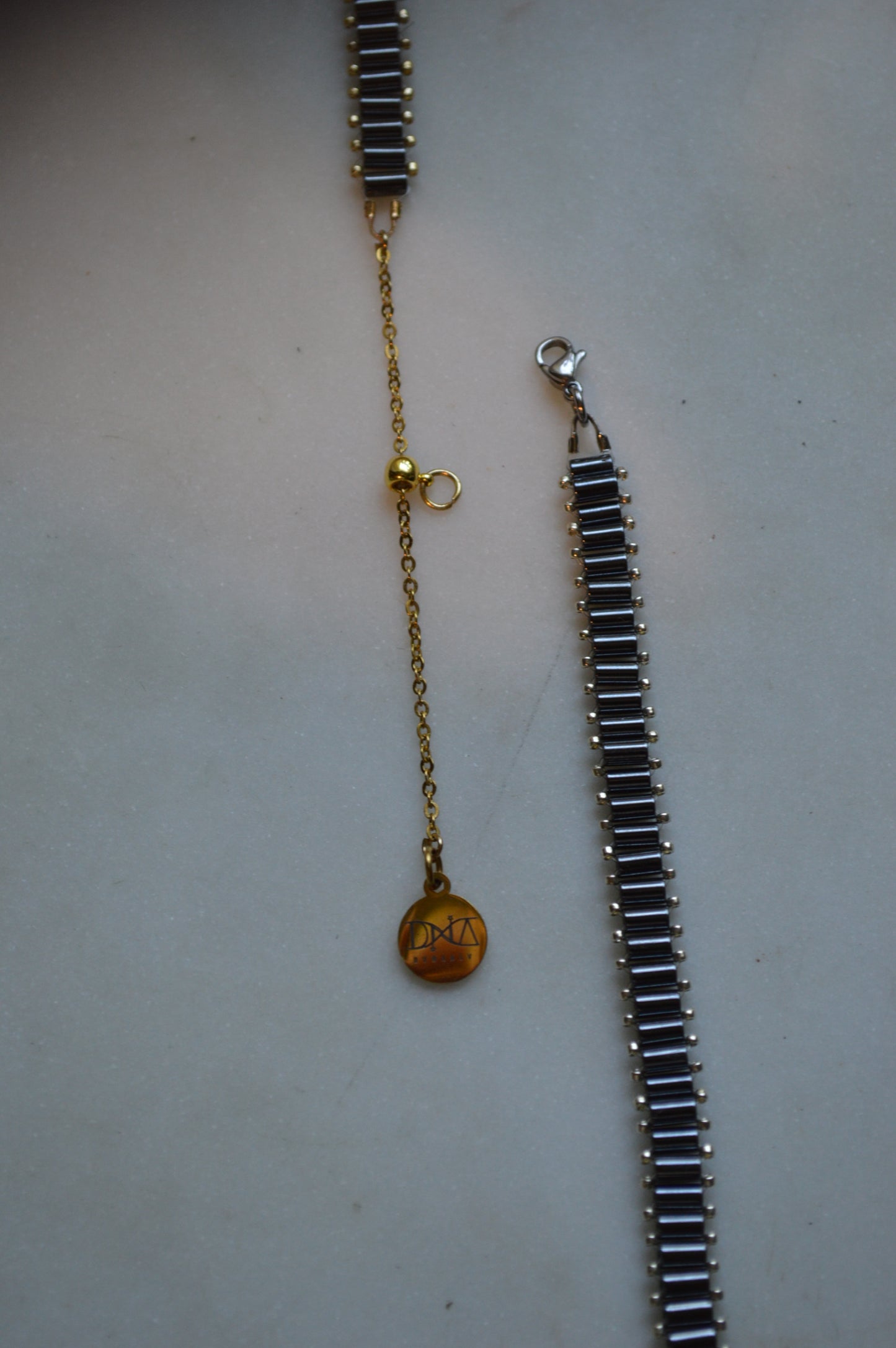 Hematite Baguette Healix