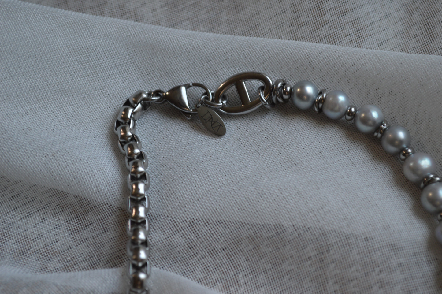 Sailor's Rope & Pearl 16" Necklace