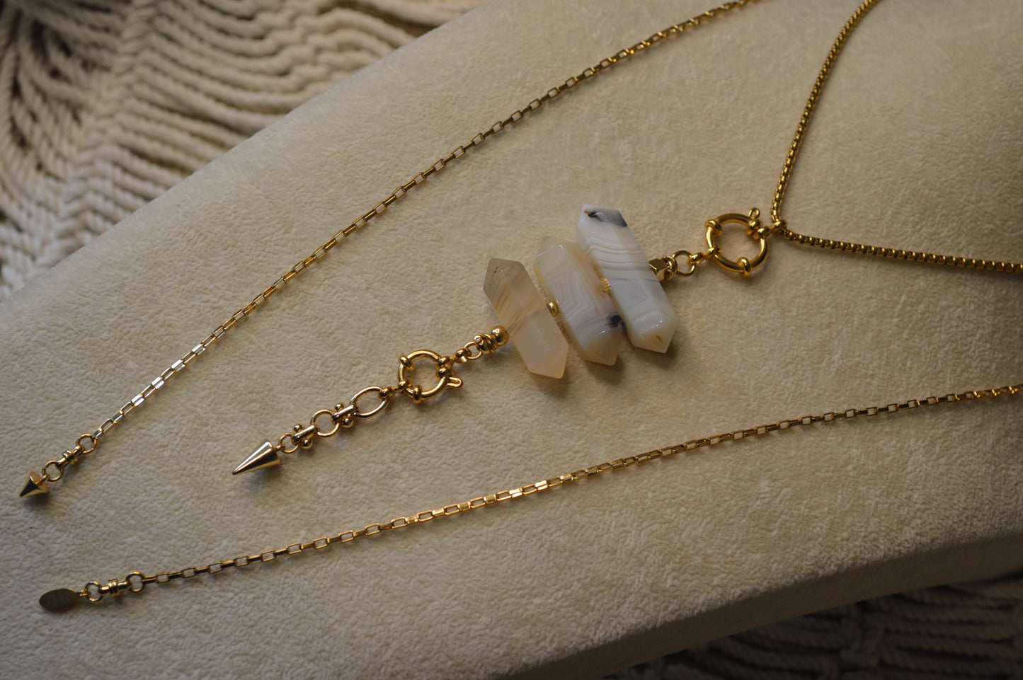 Montana Yellowbell Verti Lariat Slide Adjustable 40" Necklace