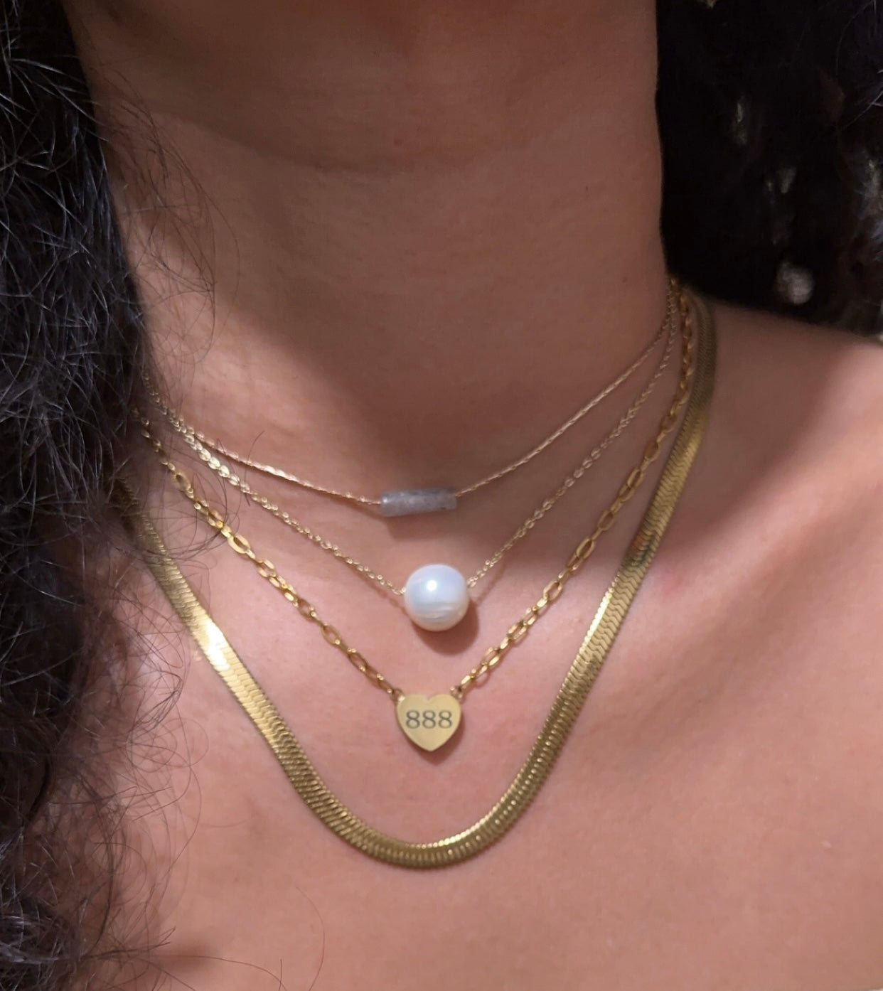 High Roller Moss Agate 16" Necklace