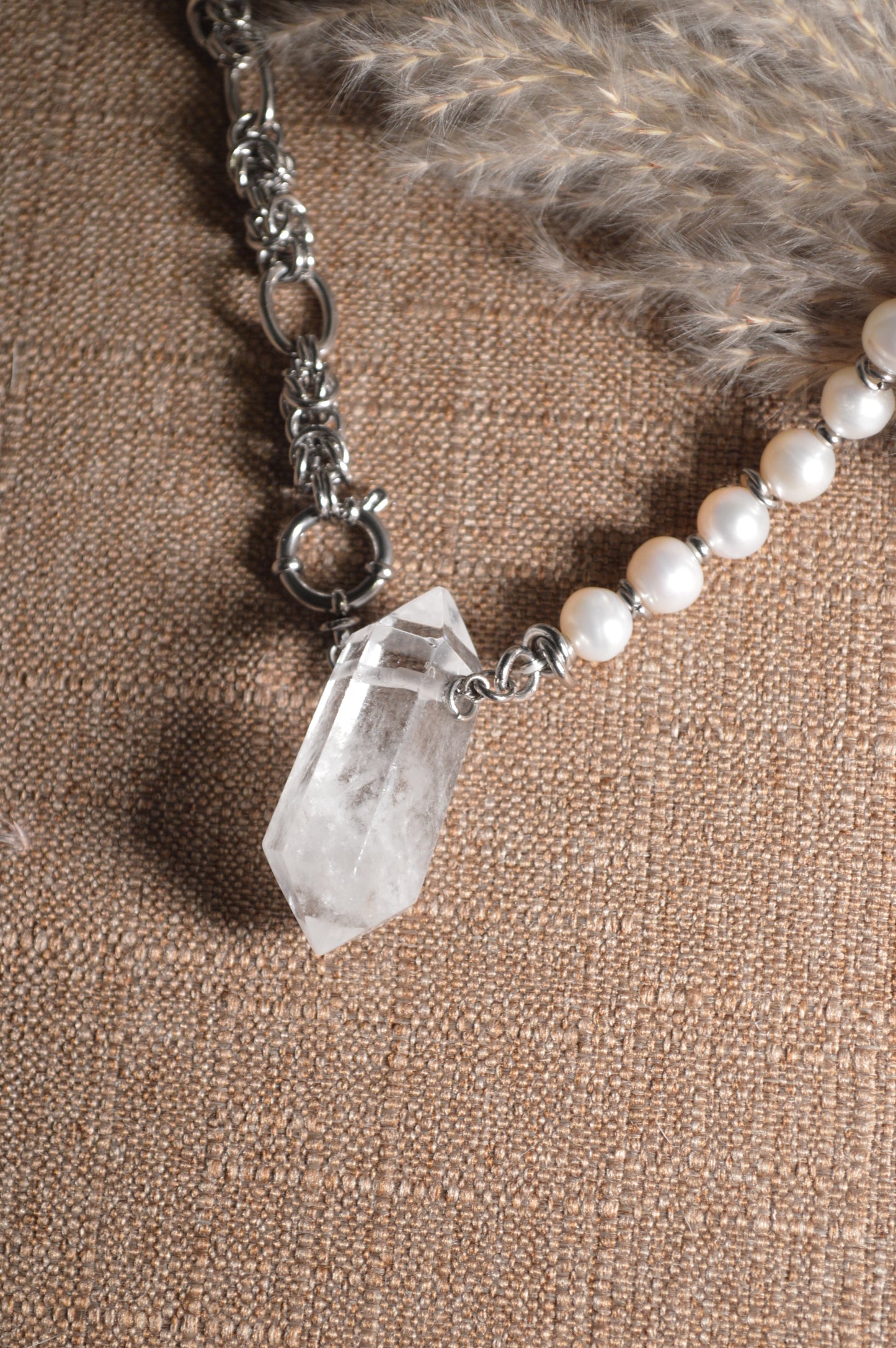 Fresh Quartz & Byzantine Necklace