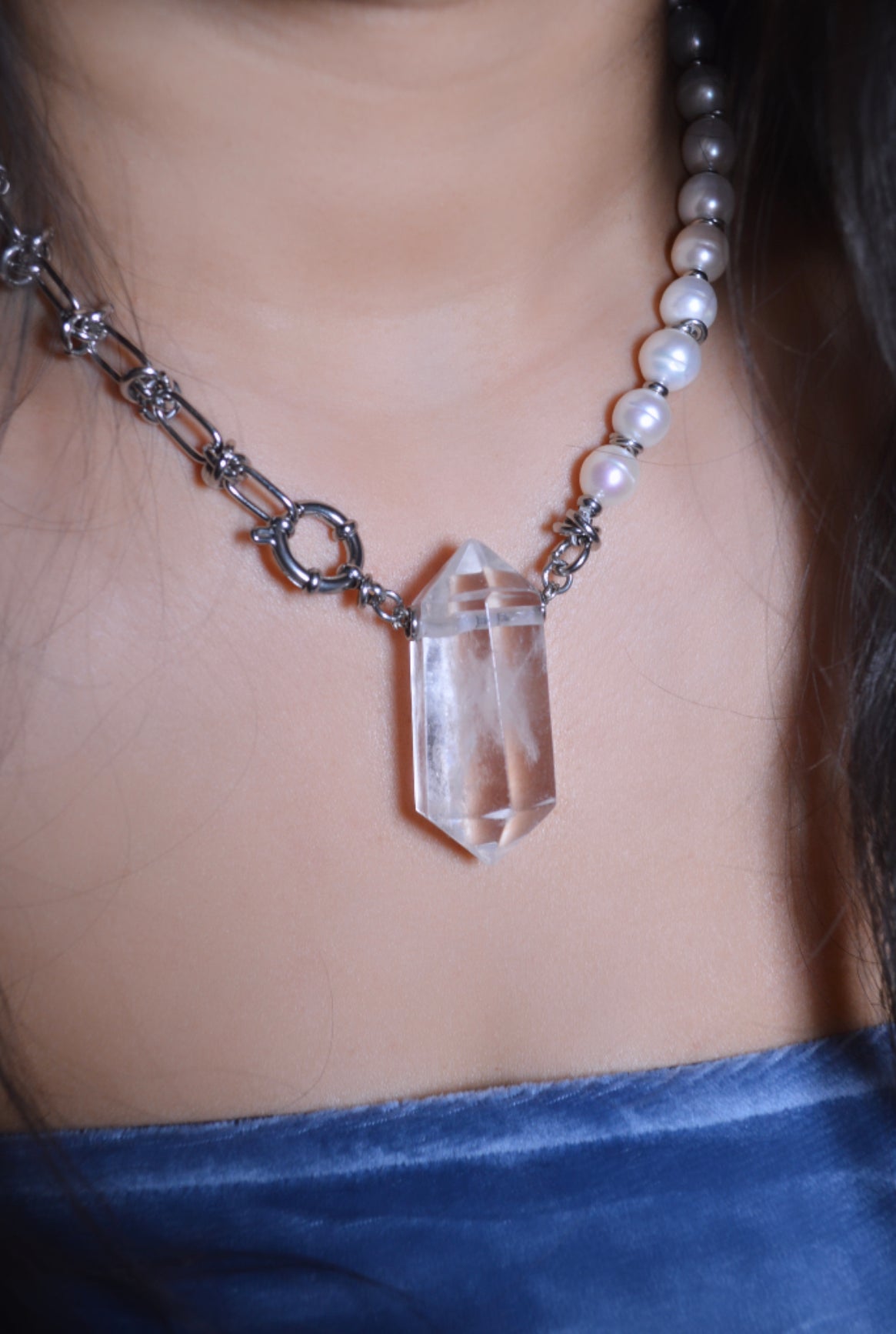 Fresh Quartz & Knots Necklace