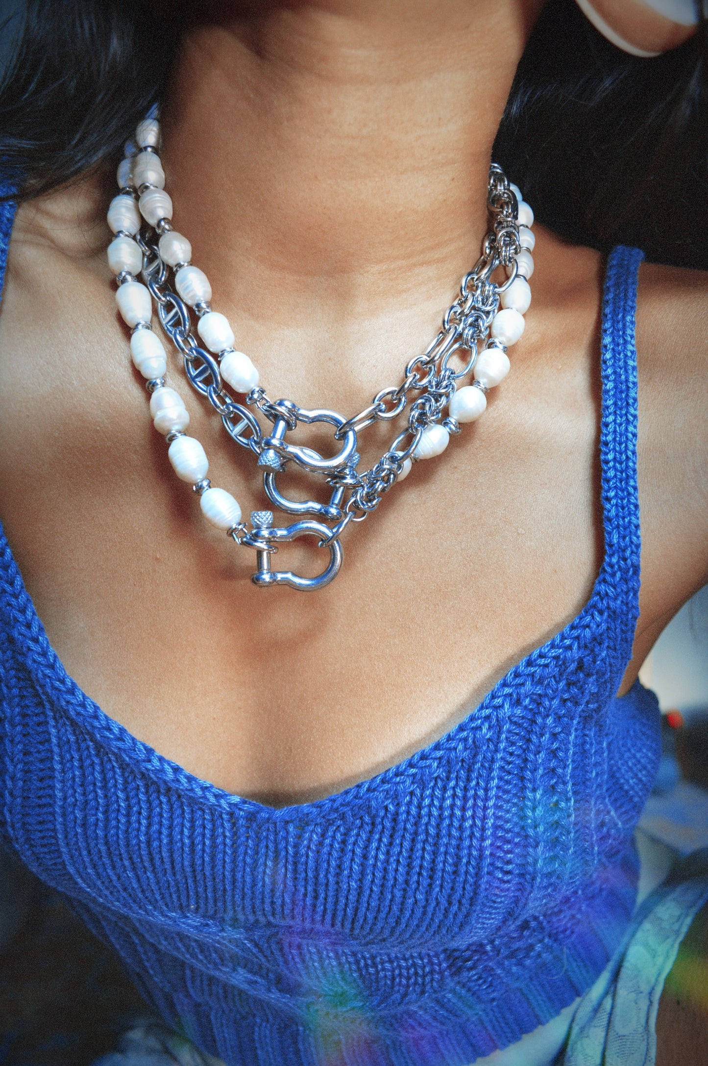 18" Shackle's Freshwater Pearls Necklace