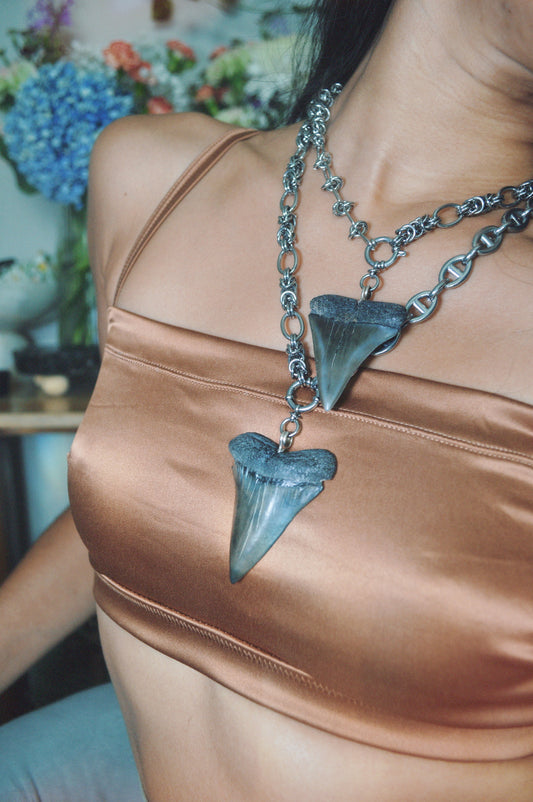 No.8 Maximus Mako 20" Stainless Steel Necklace
