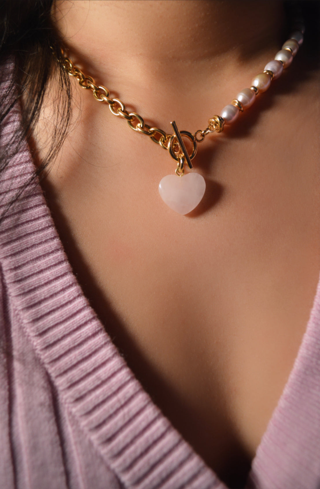 Heart on a Toggle Necklace