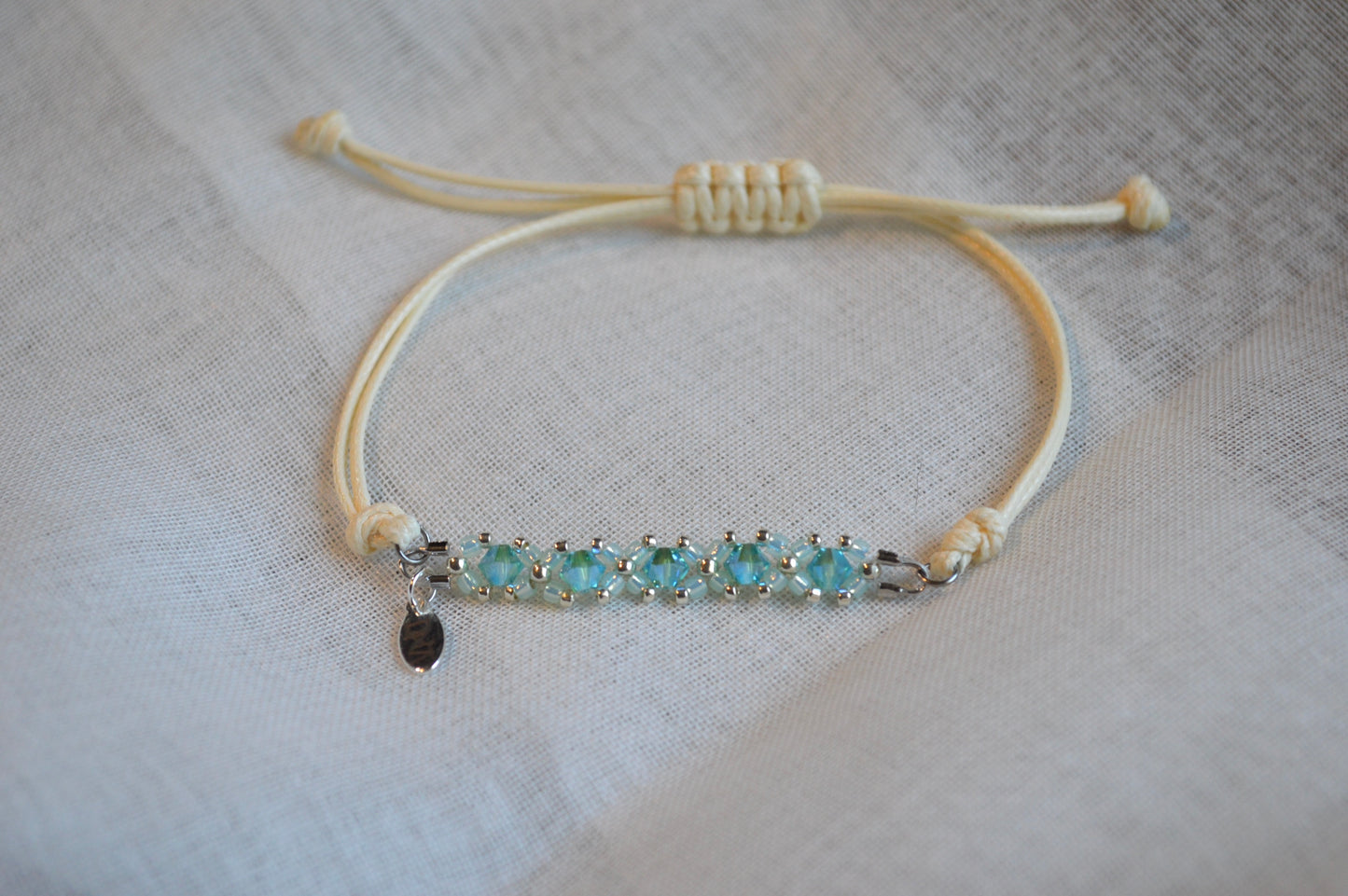 Healix Turquoise Crystal Cord Bracelet