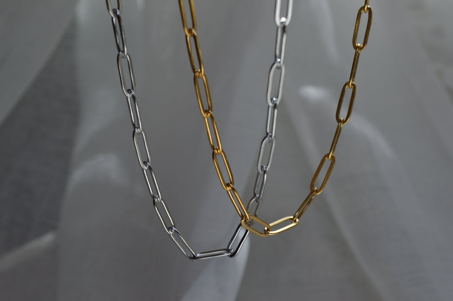 18" Elongated Sequence Necklace