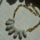 7pt Moonstone Stainless Statement Necklace