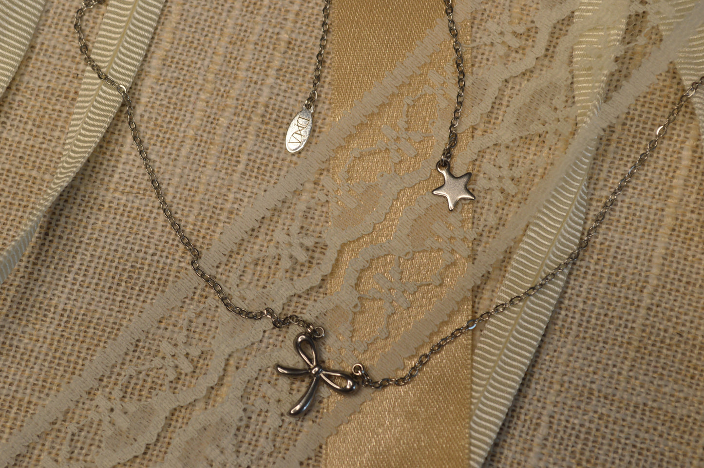 Pretty Please 17" Charm Necklace w/ Double Adjustable Slide Beads