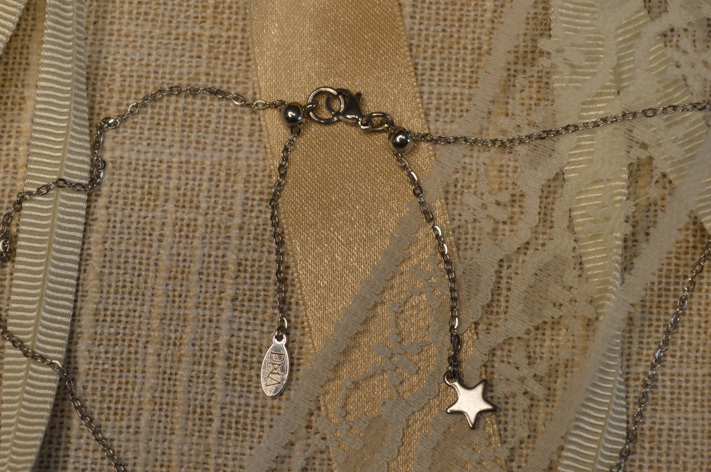 Pretty Please 17" Charm Necklace w/ Double Adjustable Slide Beads