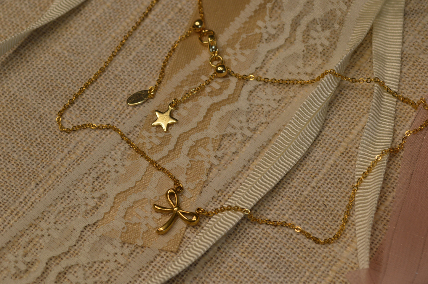 Pretty Please 17" Charm Necklace w/ Double Adjustable Slide Beads