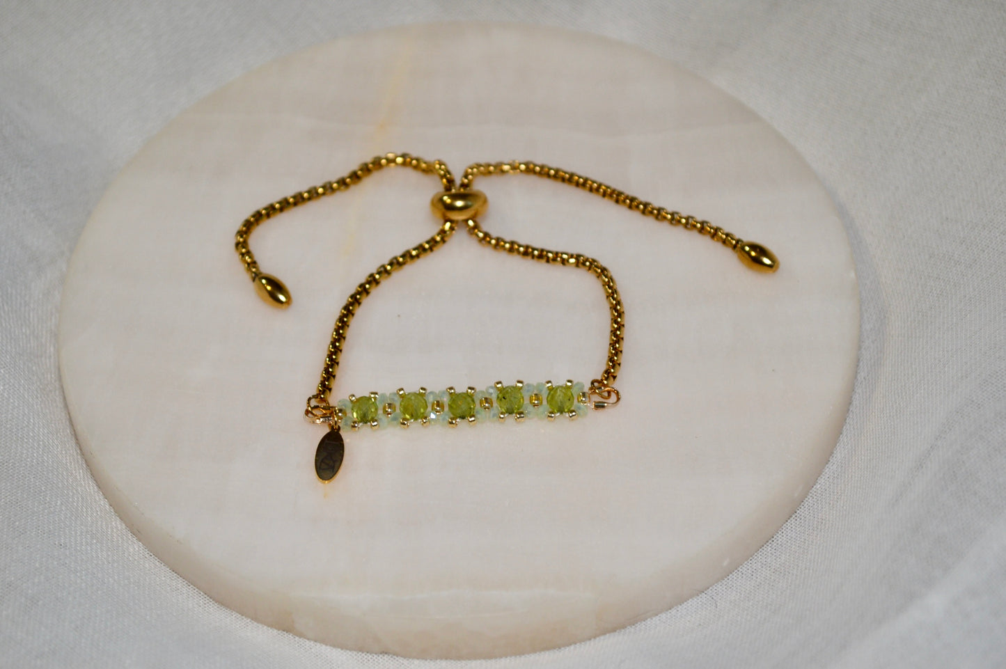 Healix Peridot Bolo Bracelet