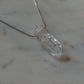 Clear Quartz Alpha Crystal Point 20” Necklace w/ Adjustable Slide Bead