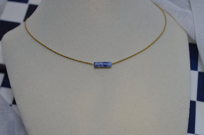 High Roller Blue Spot Jasper 16" Necklace