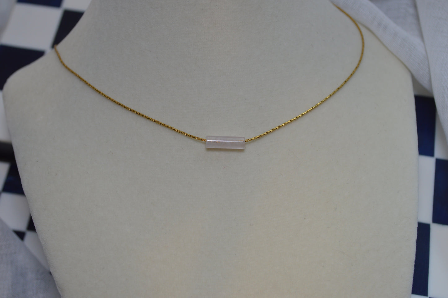 High Roller Rose Quartz 16" Necklace