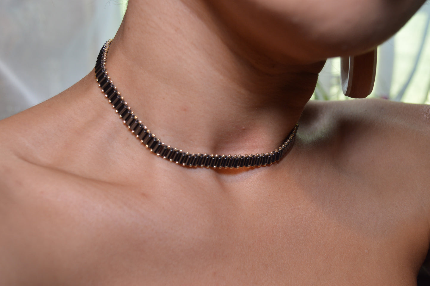Hematite Baguette Healix