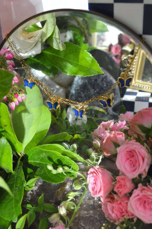 18" Social Butterfly Mood Necklace