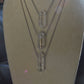 Clear Quartz Alpha Crystal Point 20” Necklace w/ Adjustable Slide Bead