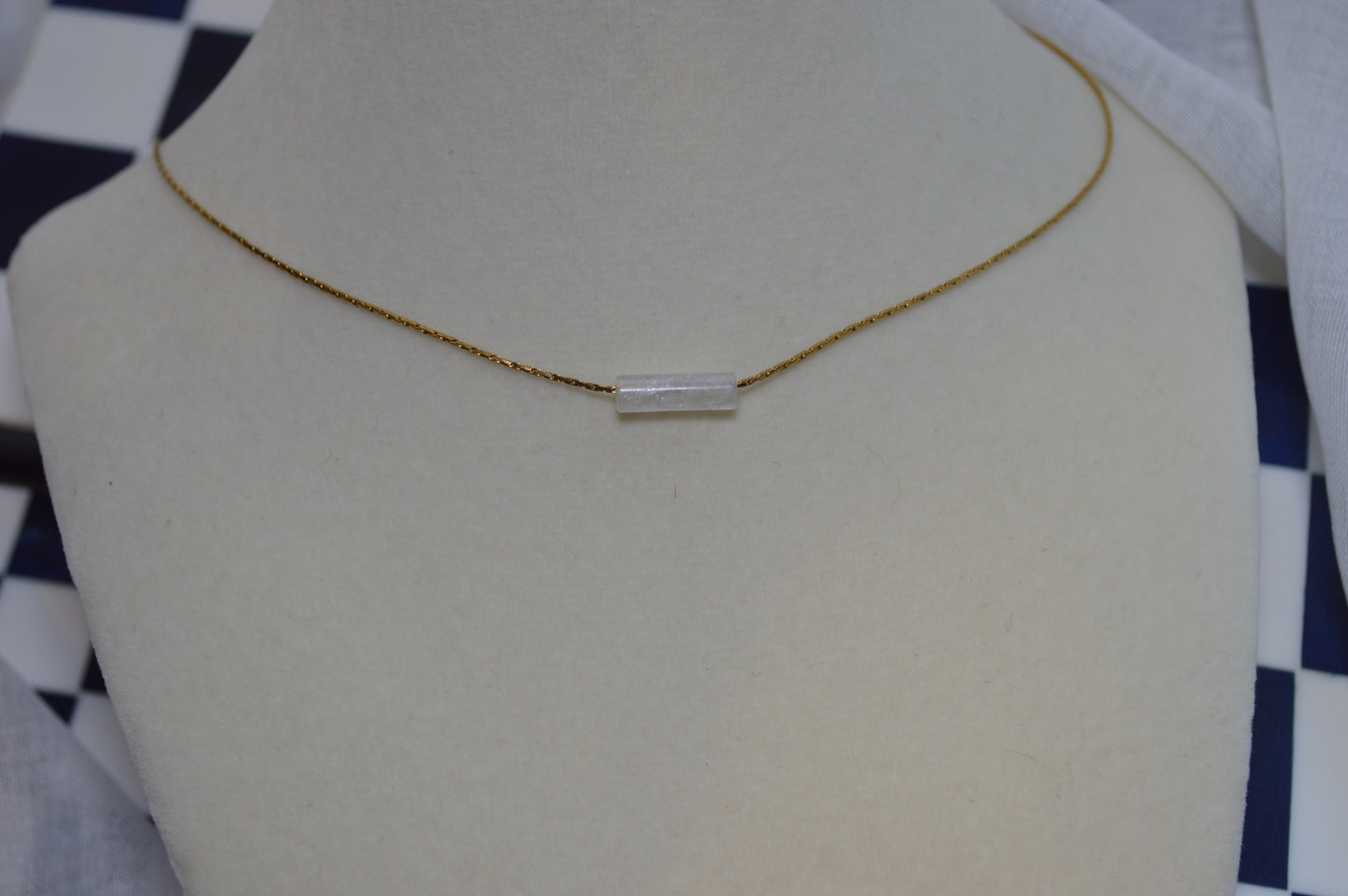 High Roller Clear Quartz 16" Necklace