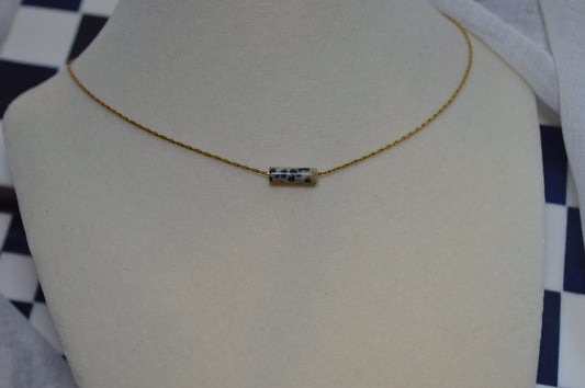 High Roller Dalmatian Jasper 16" Necklace