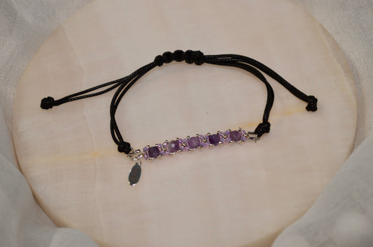 Healix Amethyst Cord Bracelet