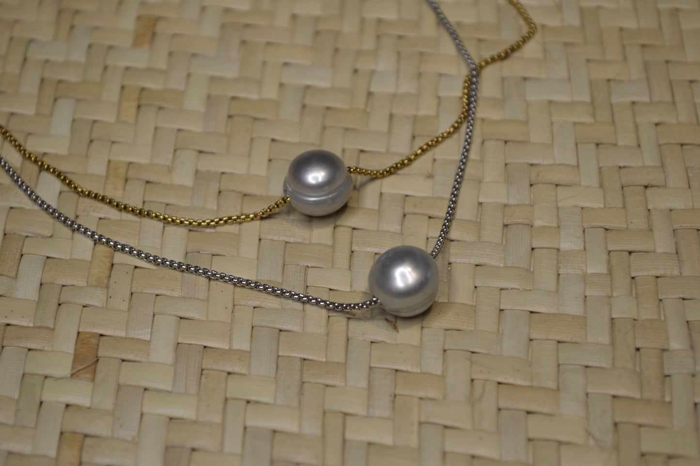 Freshwater Pearl 18” Necklace w/ Adjustable Slide Bead