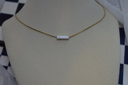 High Roller White Howlite 16" Necklace