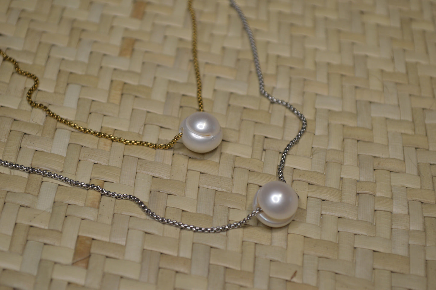 Freshwater Pearl 18” Necklace w/ Adjustable Slide Bead