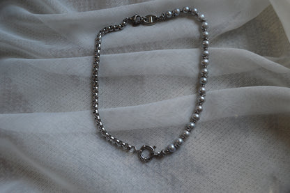 Sailor's Rope & Pearl 16" Necklace