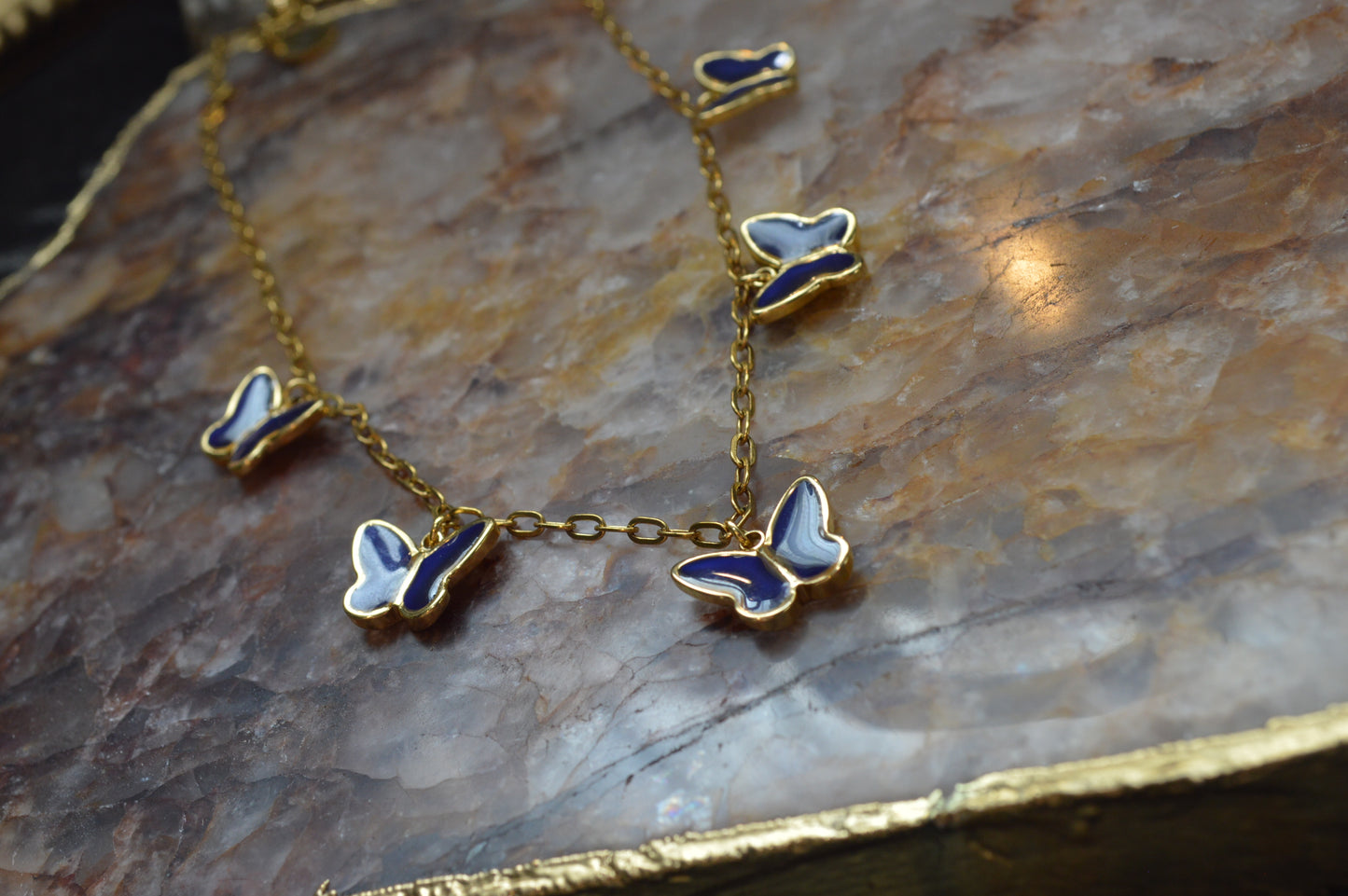 18" Social Butterfly Mood Necklace