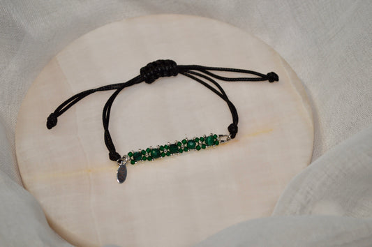 Healix Malachite Cord Bracelet