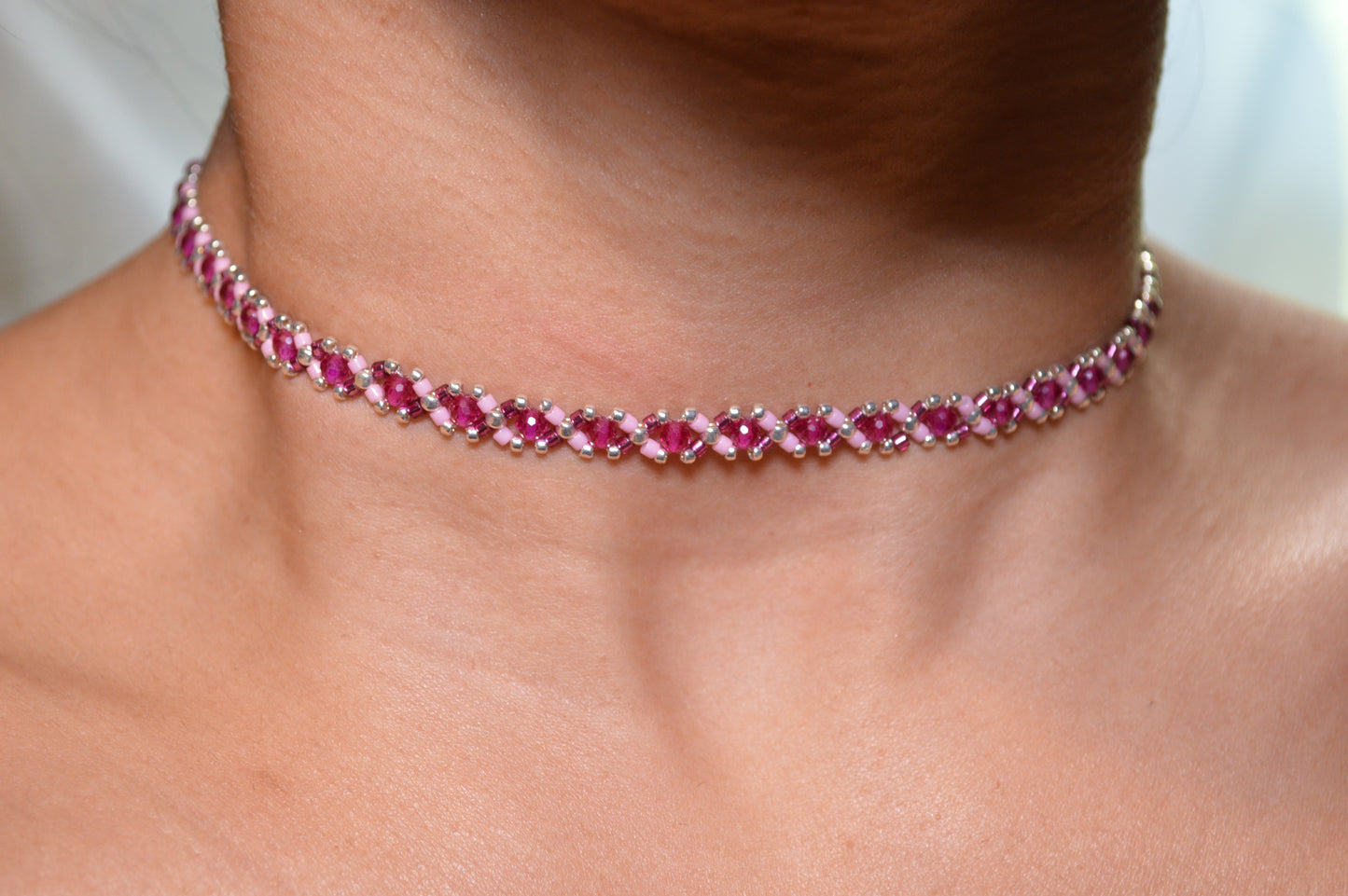 Fuchsia Quartz Delica Healix