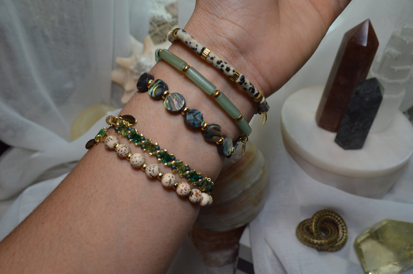 Bhodi Seed Half Stretch Bracelet