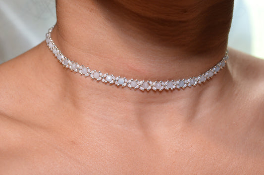 Aquamarine Delica Silver Healix