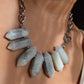 7pt Moonstone Stainless Statement Necklace