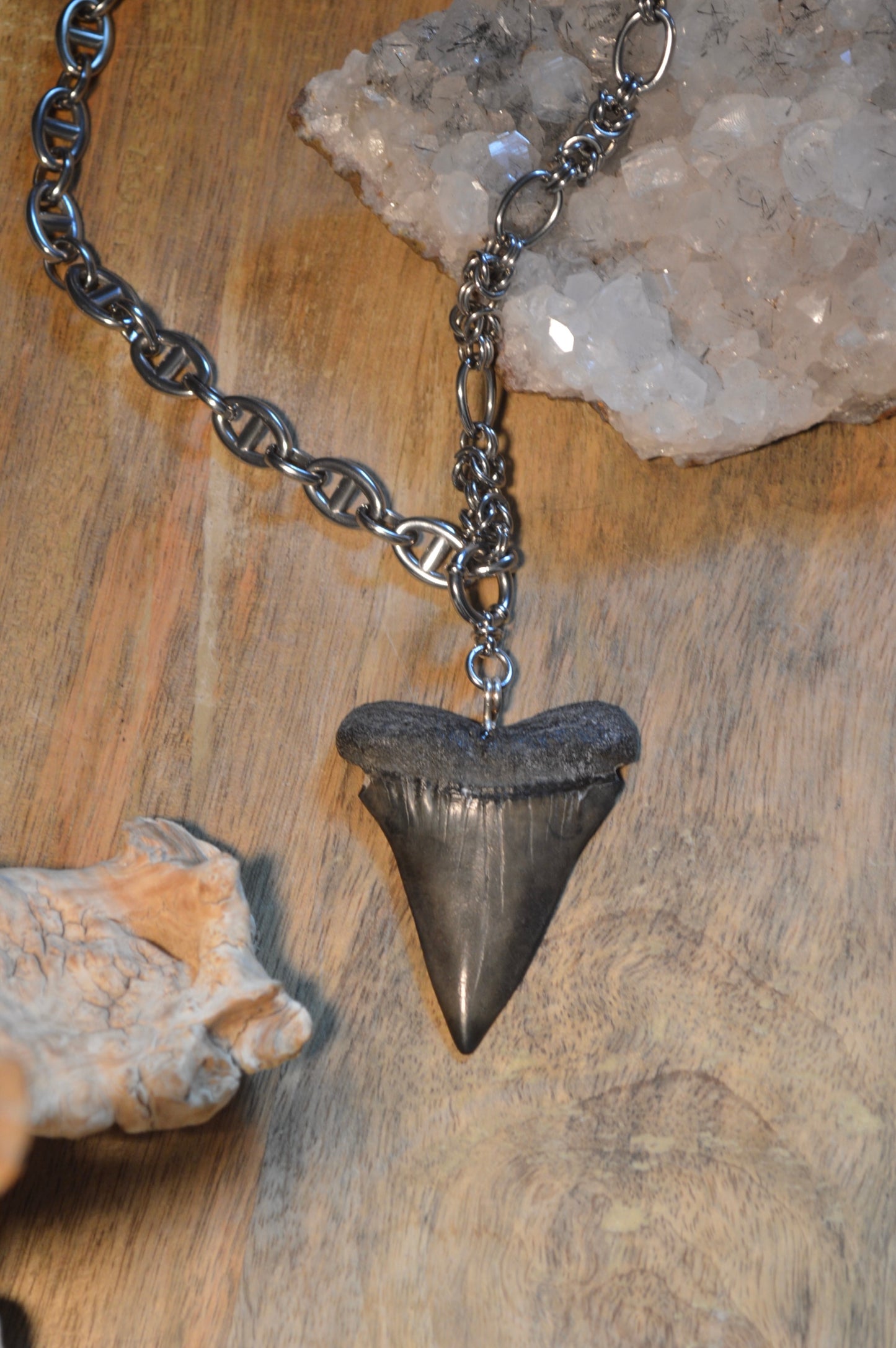 No.8 Maximus Mako 20" Stainless Steel Necklace