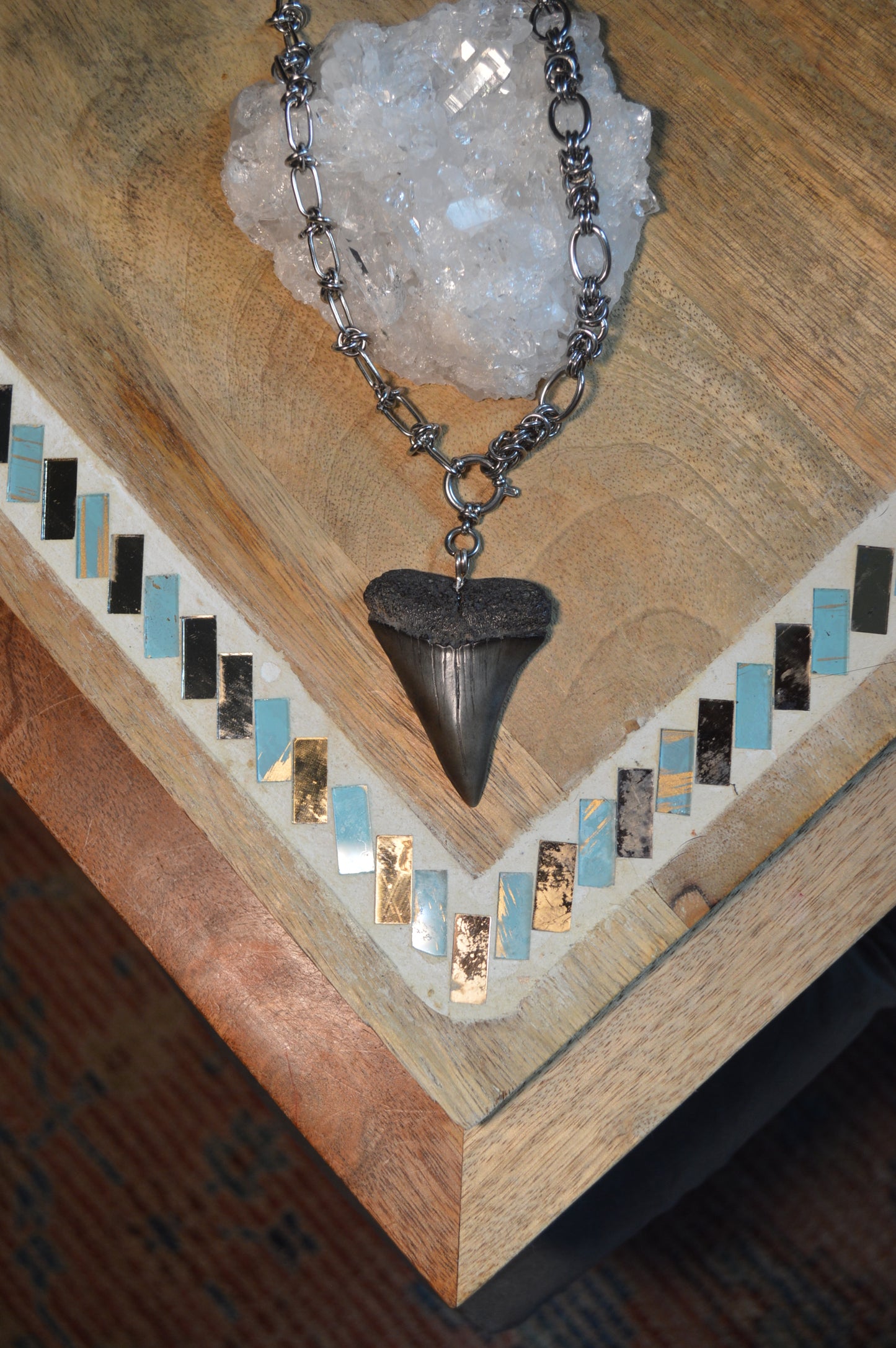No.7 Optimus Mako 18" Stainless Steel Necklace