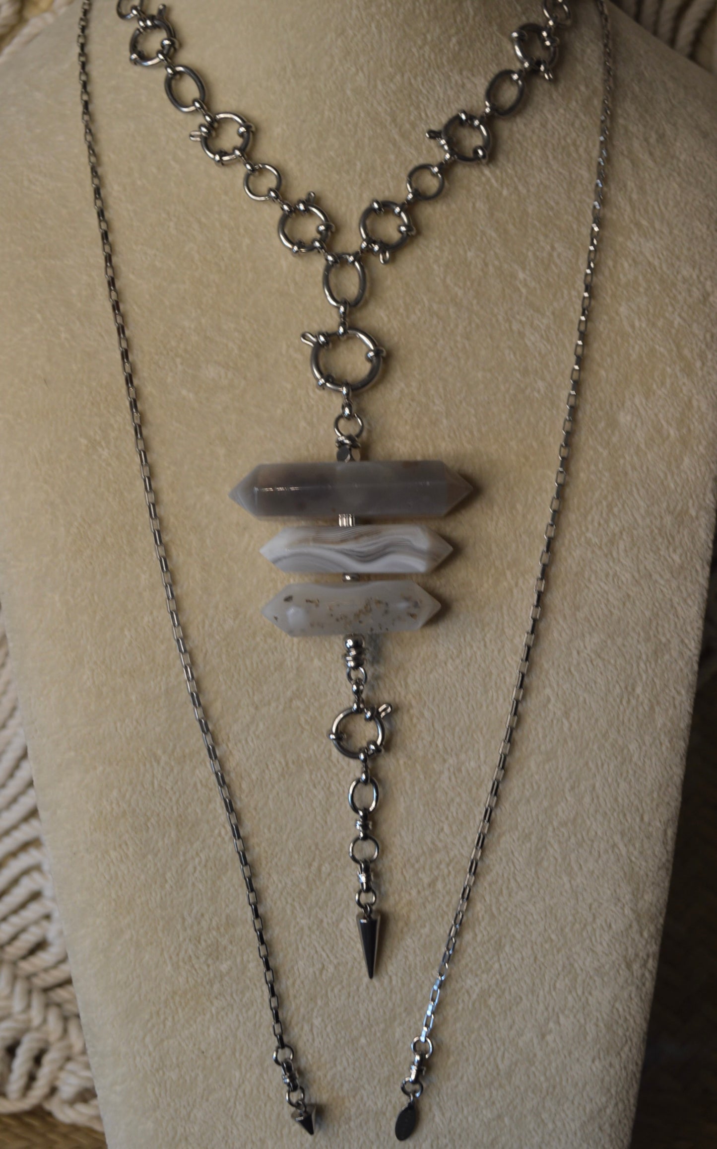 Montana Rain Verti Lariat Slide Adjustable 42" Necklace