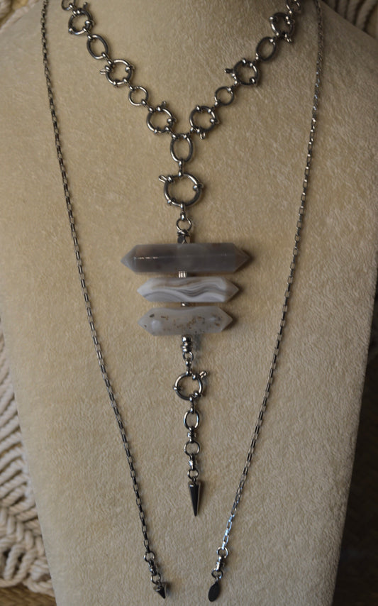Montana Rain Verti Lariat Slide Adjustable 42" Necklace