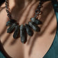 7pt Labradorite Stainless Statement Necklace