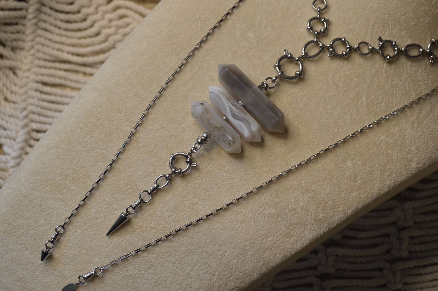 Montana Rain Verti Lariat Slide Adjustable 42" Necklace