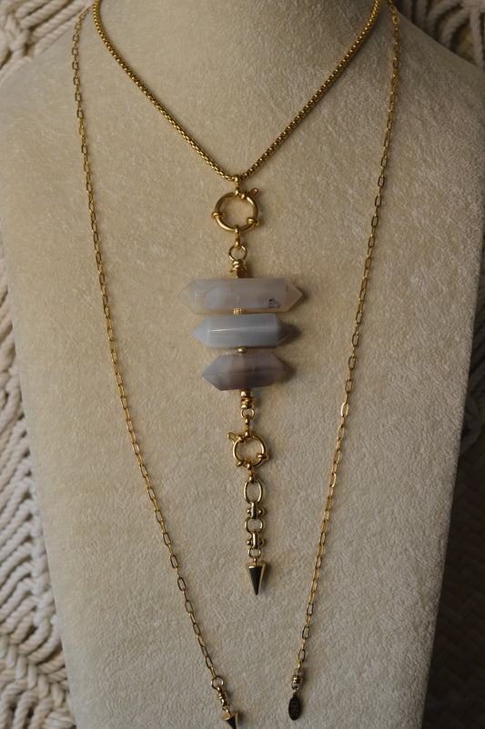 Montana Arrowhead Verti Lariat Slide Adjustable 40" Necklace