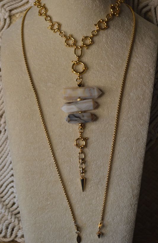 Montana Golden Rod Verti Lariat Slide Adjustable 40" Necklace