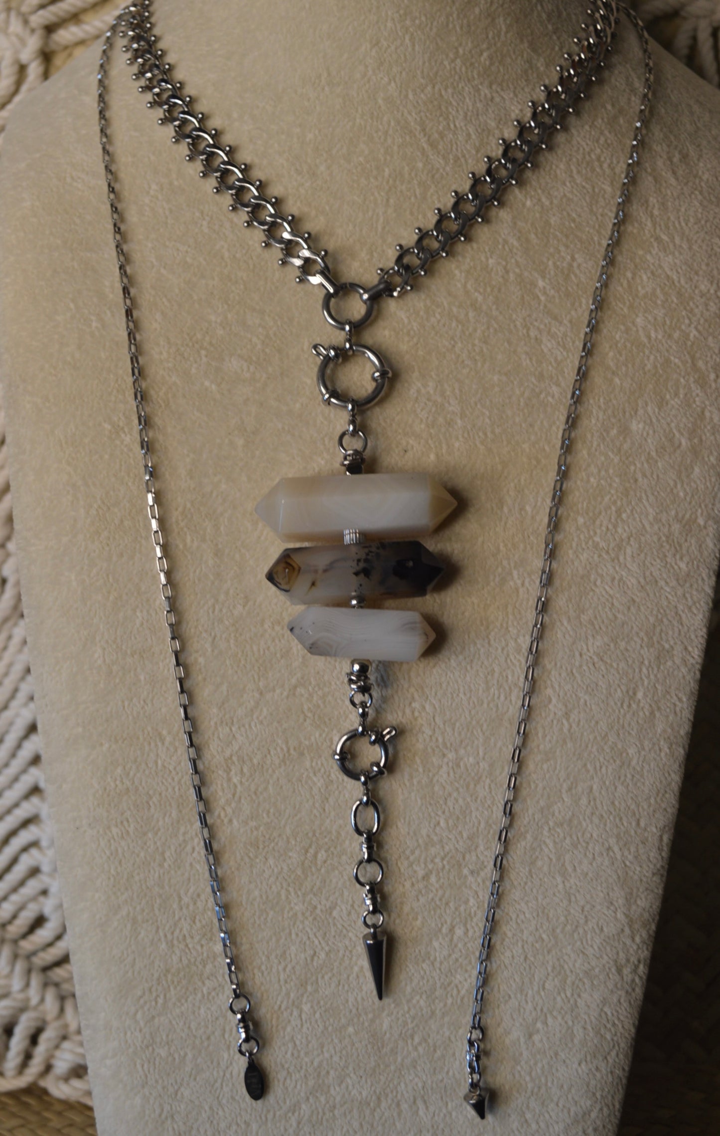Montana Lightning Verti Lariat Slide Adjustable 42" Necklace