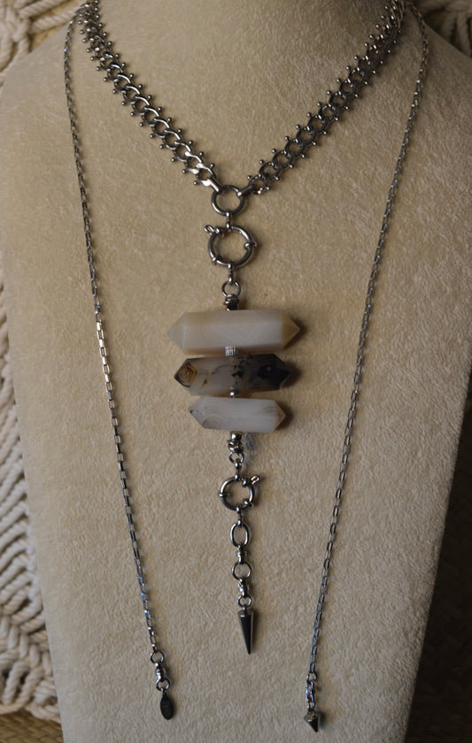 Montana Lightning Verti Lariat Slide Adjustable 42" Necklace