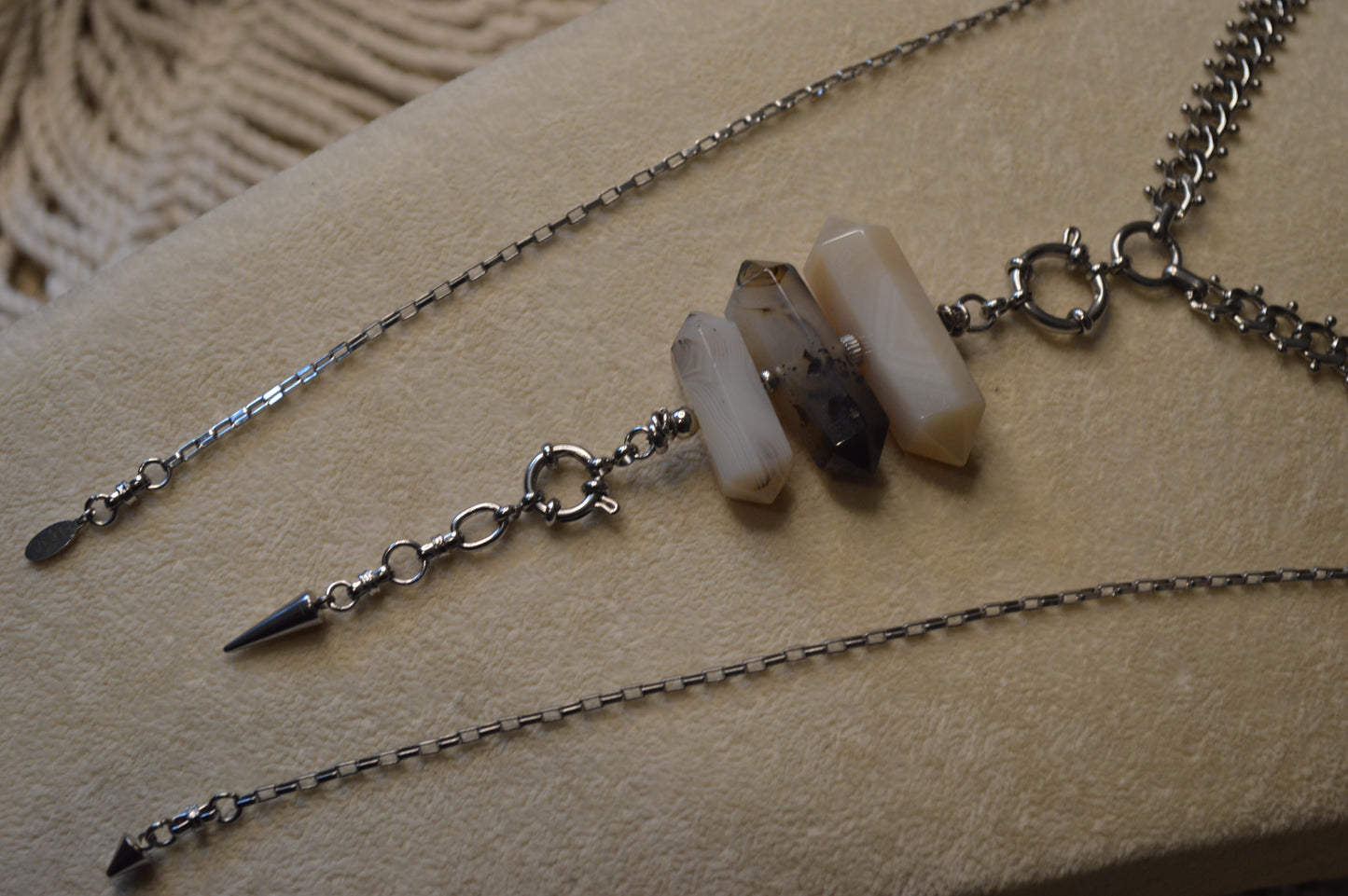 Montana Lightning Verti Lariat Slide Adjustable 42" Necklace