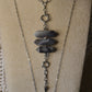 Botswana Storm Verti Lariat Slide Adjustable 40" Necklace