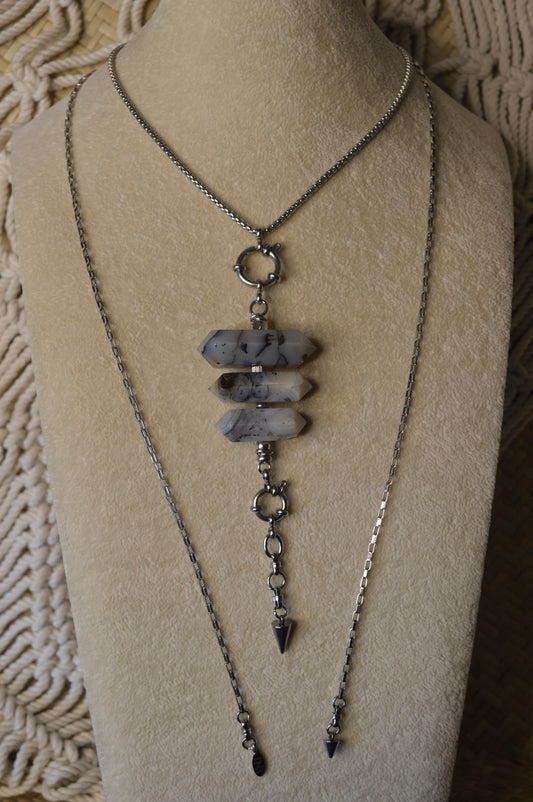 Montana Wind Verti Lariat Slide Adjustable 39" Necklace