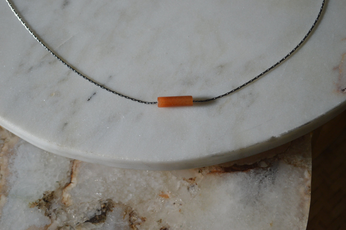 High Roller Red Aventurine 16" Necklace